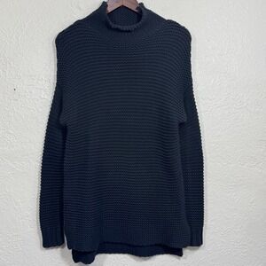 Banana Republic Sweater XS Chunky Knit Mock Neck Heavy‎ Soft Minimalist Luxury